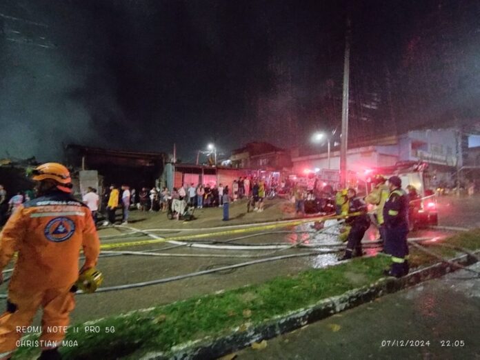 Emergencia en Pitalito. FOTO: Junta Defensa Civil Pitalito - Huila