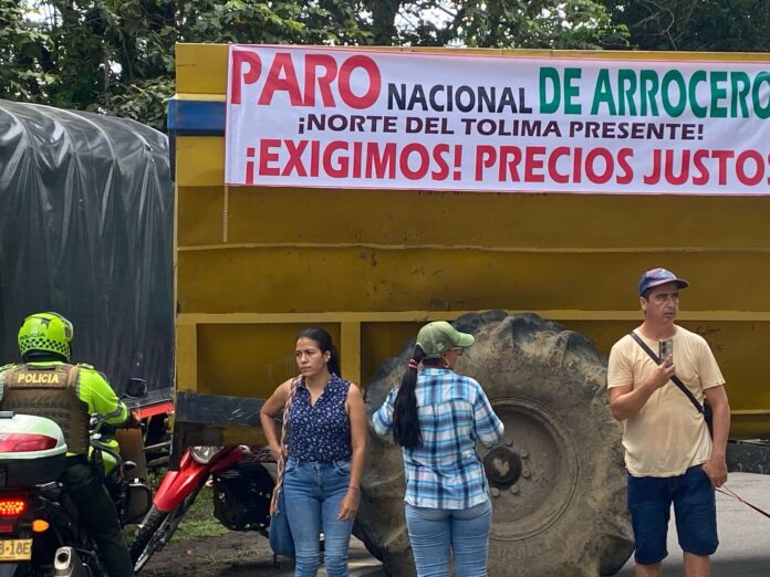 Paro arrocero. Foto: Cortesía