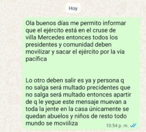 MENSAJES ENVIADOS POR WHATSAPP