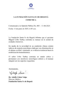 PARTE MÉDICO - FUNDACIÓN SANTA FÉ
