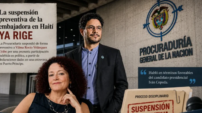 suspensión de la embajadora